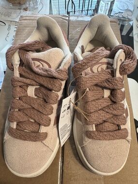 adidas Campus Sneakers in Pink and Cream